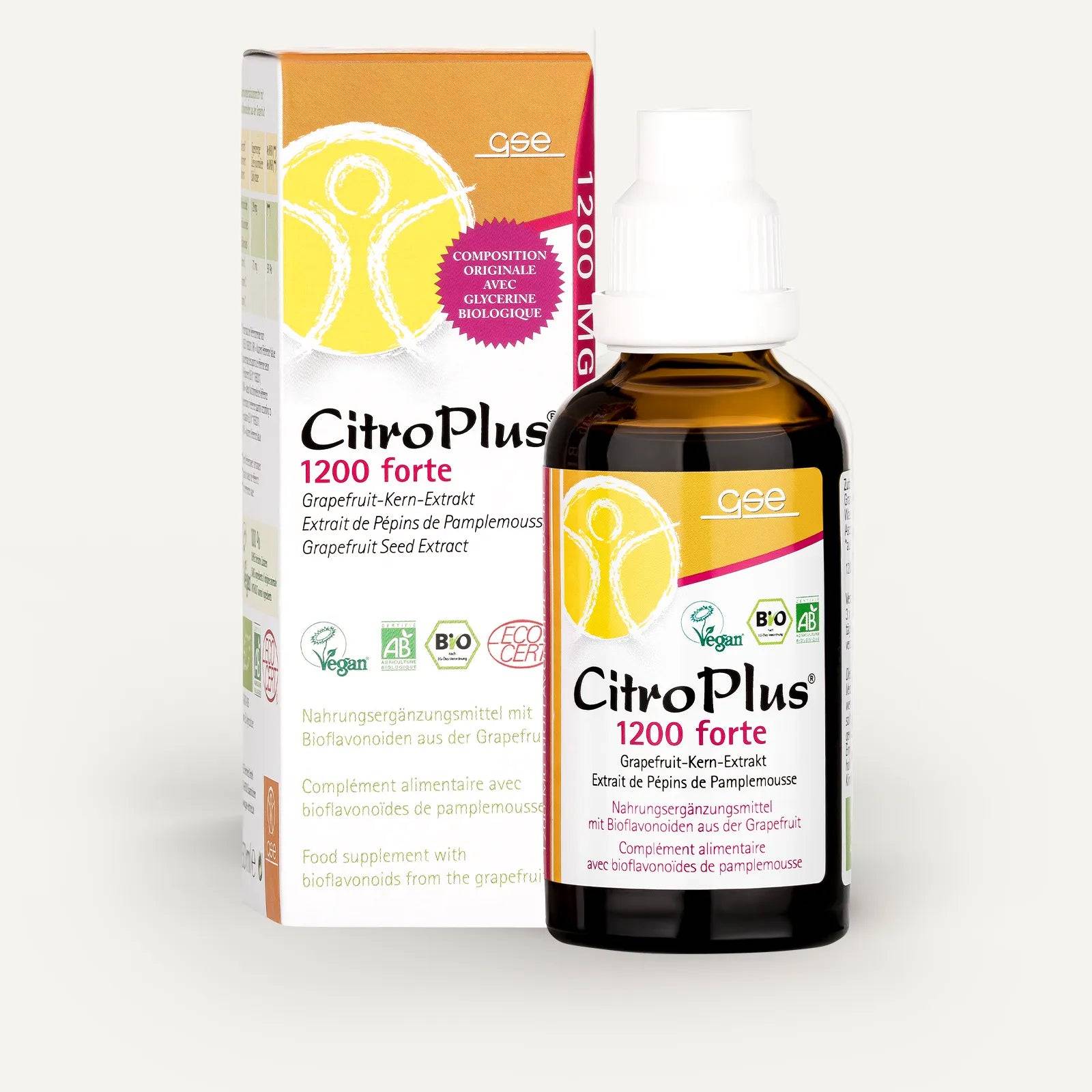 CitroPlus® 1200 Forte - Bio Grapefruit-Kern-Extrakt | GSE – gse