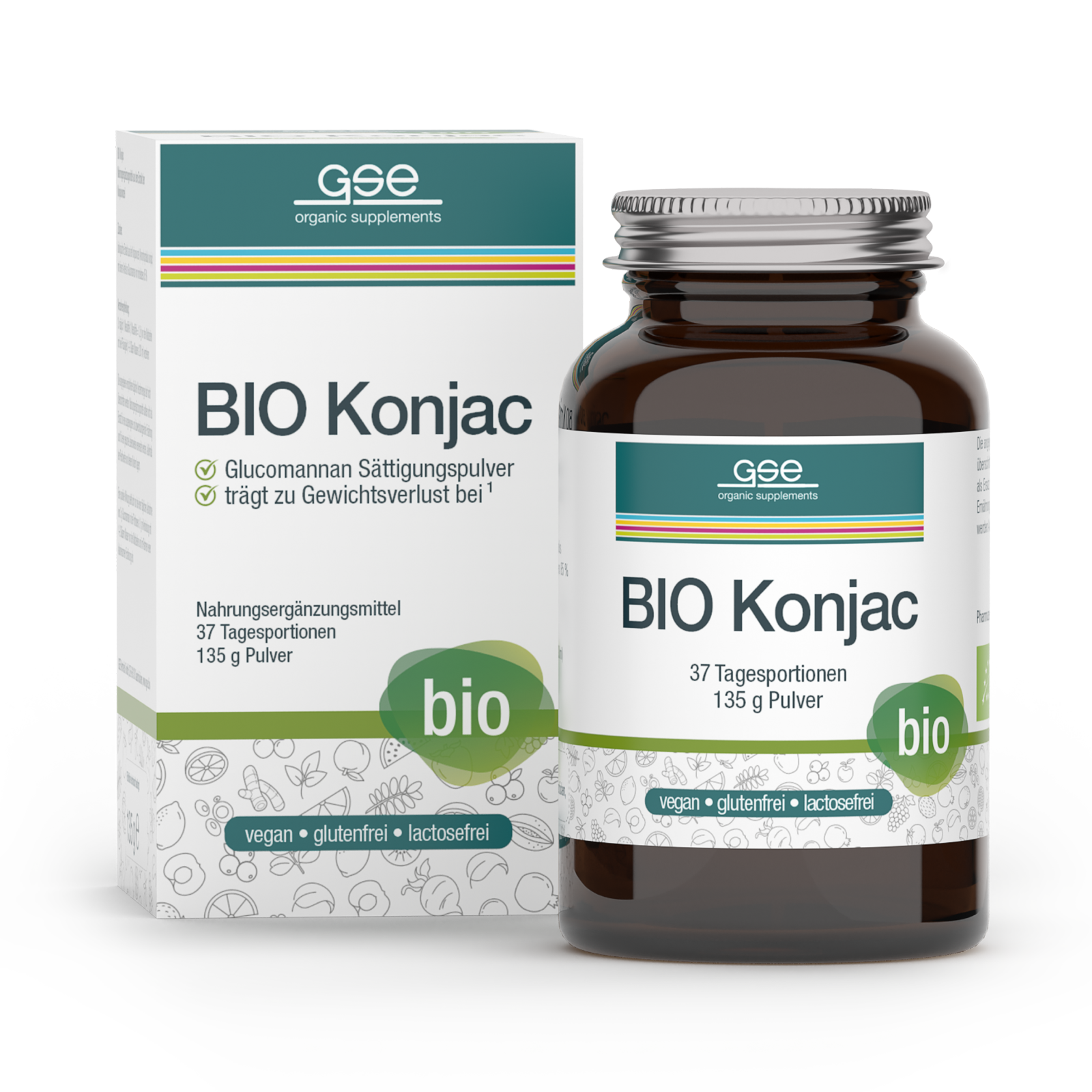 BIO Konjac Glucomannan Sättigungspulver