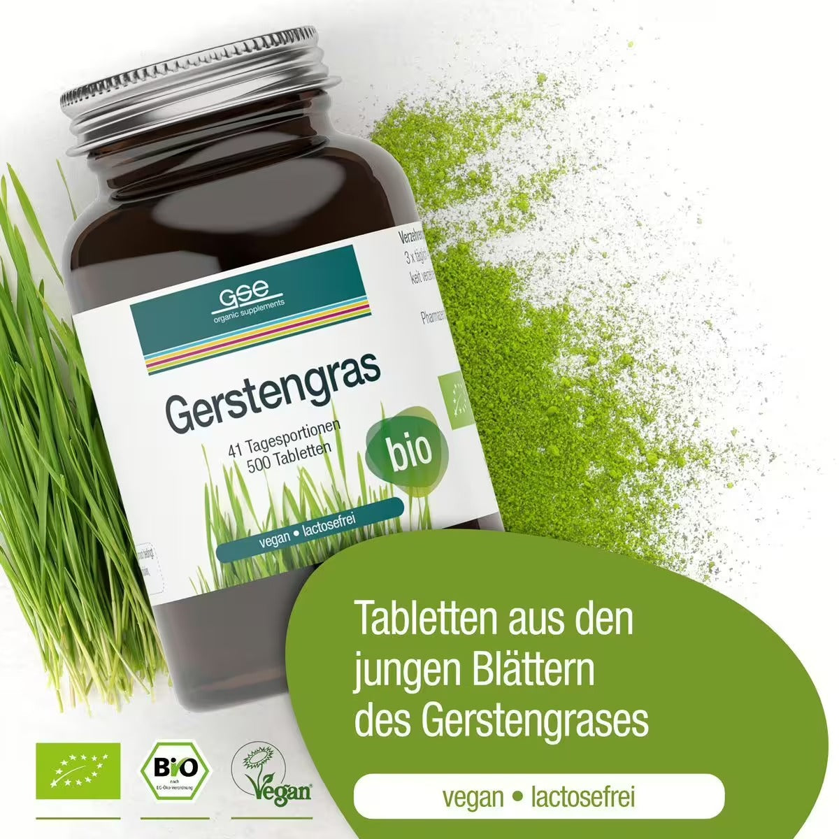 Comprimés d'herbe d'orge (bio)